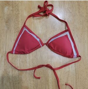 NWOT Sunny Co red with mesh bikini top